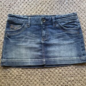 Chic Blue Denim Mini Skirt